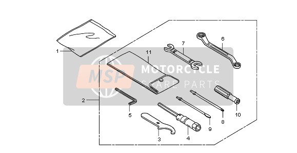 Honda FJS600A 2006 TOOLS for a 2006 Honda FJS600A